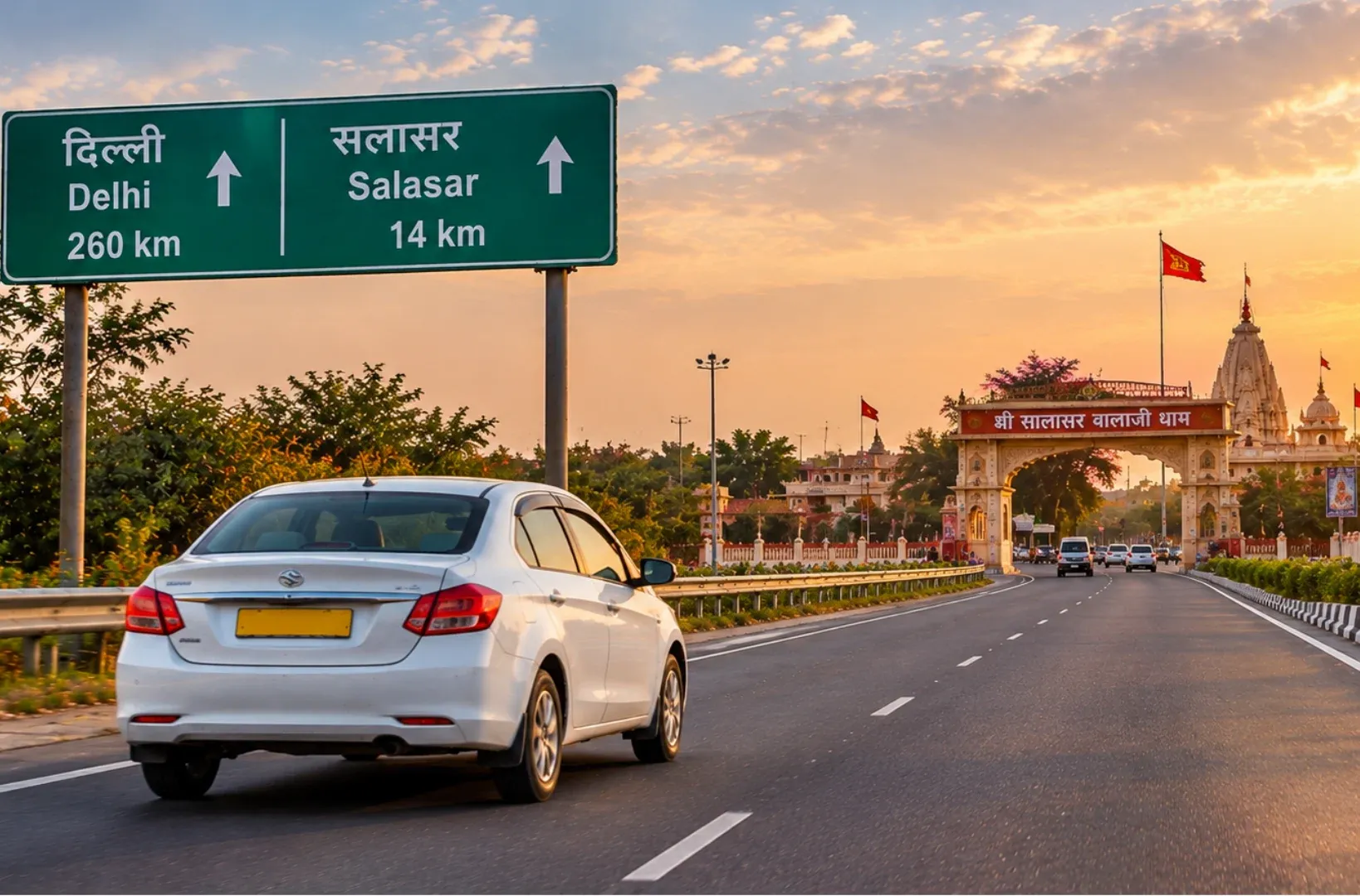 Delhi to Salasar Taxi Service - Car Rental and Outstation Cab Booking