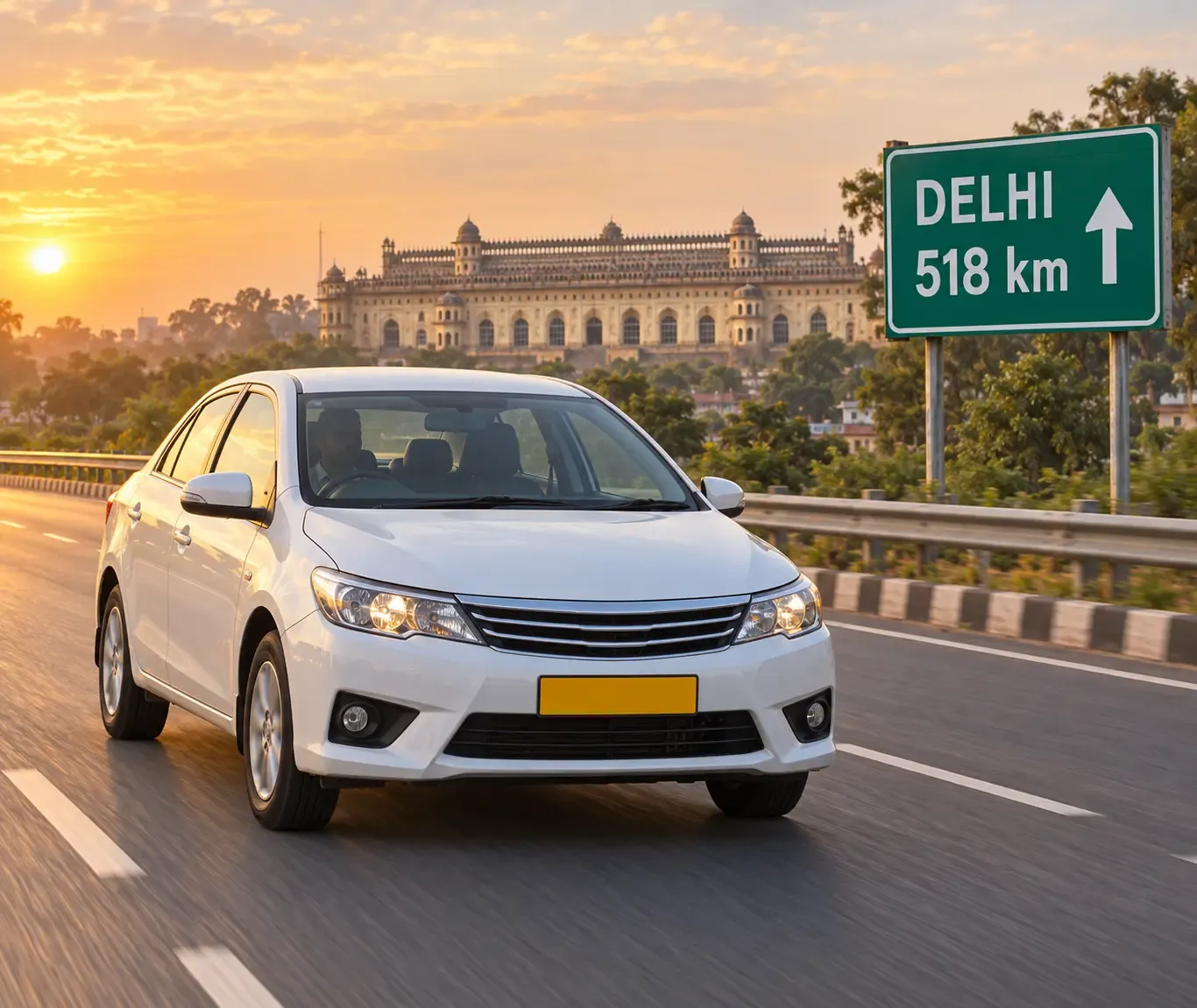 Lucknow to Delhi Cab